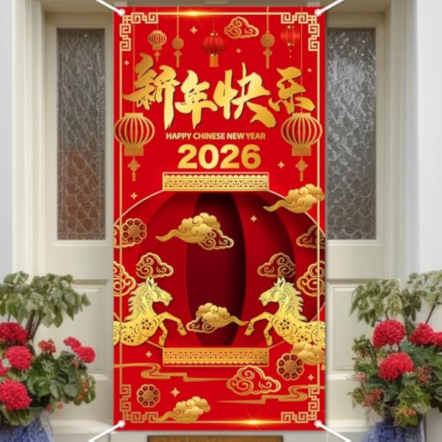 Chinese New Year 2025 Banner & Door Decorations Year of the Snake