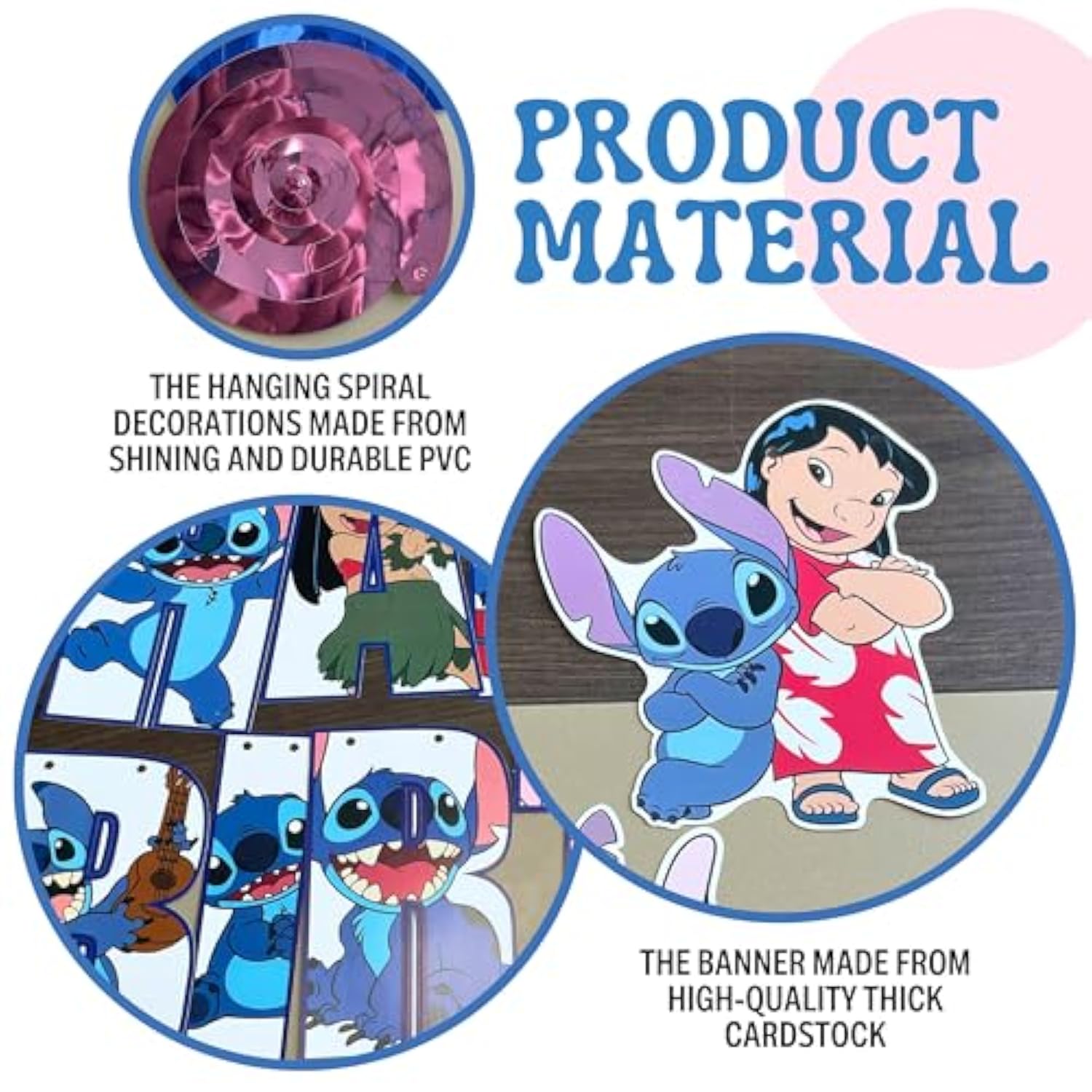 Cartoon Birthday Banner And Hanging Swirls – Cute Happy Birthday Streamers With Swirls Cartoon For Cute Decorations Party Hanging Decorations For Boys Girls