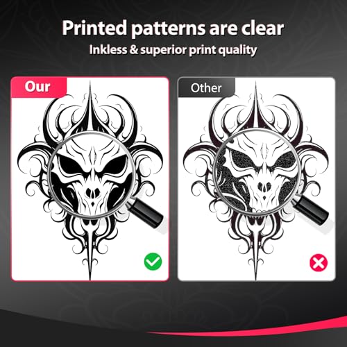 Tattoo Stencil Printer,Wireless Thermal Tattoo Printer With 10Pcs Tattoo Transfer Paper,Bluetooth Portable Tattoo Machine For Artists & Beginners,Compatible With Smartphone/Tablet/Pc