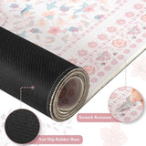 Pink Desk Mat, Non-Slip Office Table Mat, Aesthetic Mouse Pad With Stitched Edge, 35.4" X 15.7" Long Mouse Pad, Waterproof Dorm Desk Mat For Writing, Drawing