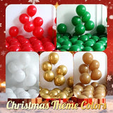 Christmas Decorations Balloon Arch Kit,143Pcs Red Green Gold Chocolate