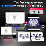 Tattoo Stencil Printer,Wireless Thermal Tattoo Printer With 10Pcs Tattoo Transfer Paper,Bluetooth Portable Tattoo Machine For Artists & Beginners,Compatible With Smartphone/Tablet/Pc