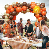 Fall Balloon Arch Kit Orange Brown Balloons for Thanksgiving Friendsgiving Baby Shower Party