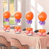 10 Pack Acrylic Balloon Stands For Table, 15.75 Inch Height Balloons Centerpiece For Tables With Base, Balloon Stick Holder For Wedding, Baby Shower, Birthday Party Decoration