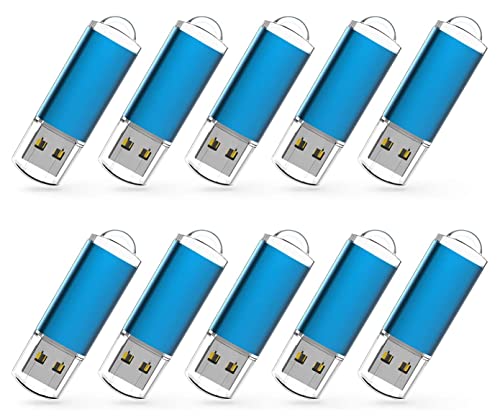 10 Pack 1Gb 1G Usb Flash Drive Usb 2.0 Memory Stick Bulk Thumb Drive Pen Drive Blue
