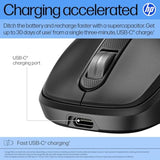 HP 510 Ultra-Fast Rechargeable Wireless Mouse, 2D Scroll Wheel, Battery-Free, 3-Minutes of Charge, Ambidextrous Design, 9C2F6AA