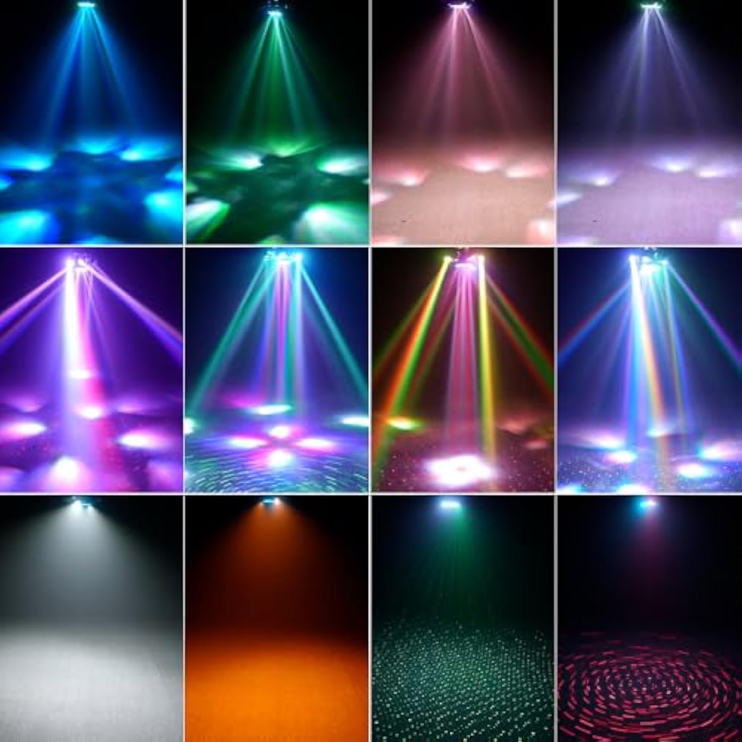 6-Arm Moving Head Light,150W Stage Lights, Rgbw 4-In-1 Professional Dj Lighting With Strobe & Bee-Eye Effect, Dmx512,Sound-Activated,Remote Control, 540° Rotation For Disco, Party, Club,Bar(Gen I)