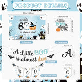 Halloween Baby Shower Decorations, "A Little Boo Is Almost Due" Banner & Balloons