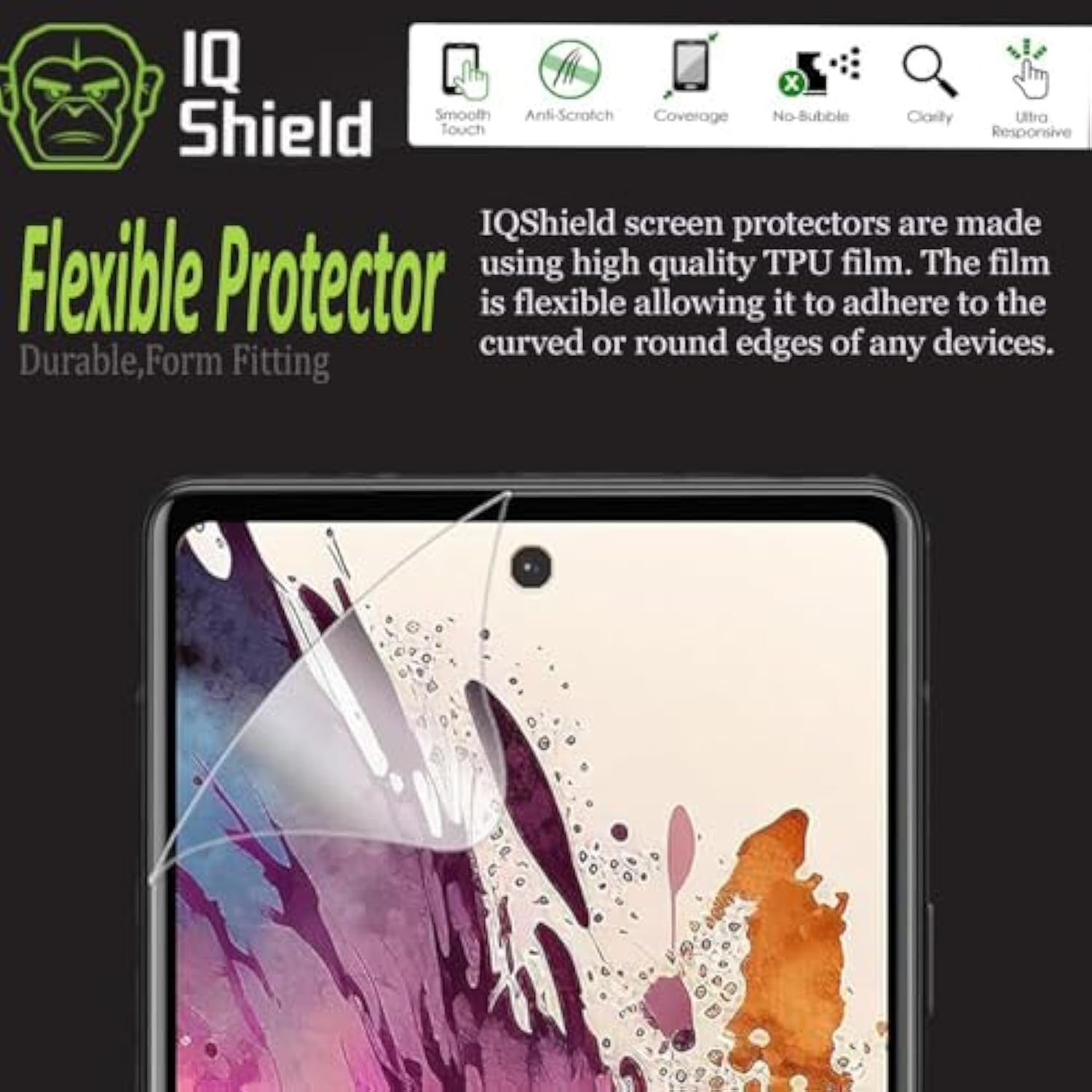 Screen Protector Compatible With Google Pixel 6A (2-Pack) Anti-Bubble Clear Tpu Film