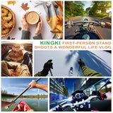 Head-Mounted Mobile Phone Holder,First-Person View Video Outdoor Live Shooting Bracket With Phone Clip(4"-7") For Iphone Samsung Smartphones And Gopro Insta360 Sony Dji Action Camera Head Mount Strap