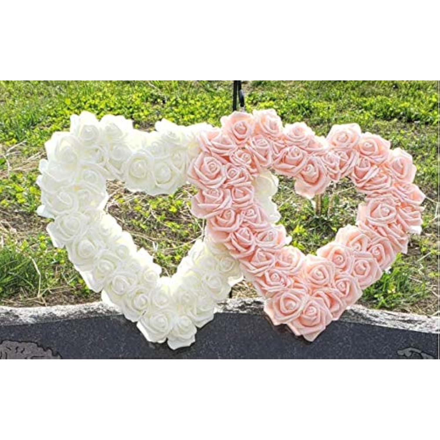 3 X 1.6 X 3 Inches 100Pcs Diy Real Touch 3D Artificial Foam Rose Head Without Stem For Wedding Party Home Decoration (White)
