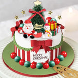 31pcs Christmas Cake Toppers Santa Snowman Tree Xmas Party Decor
