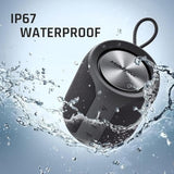 Portable Bluetooth Speaker, Wireless Ip67 Waterproof Speaker With Deep Bass, 16W Louder Volume, Longer Playtime, Bluetooth 5.0, Dual Pairing, Portable Speaker For Party Beach Camping, Black