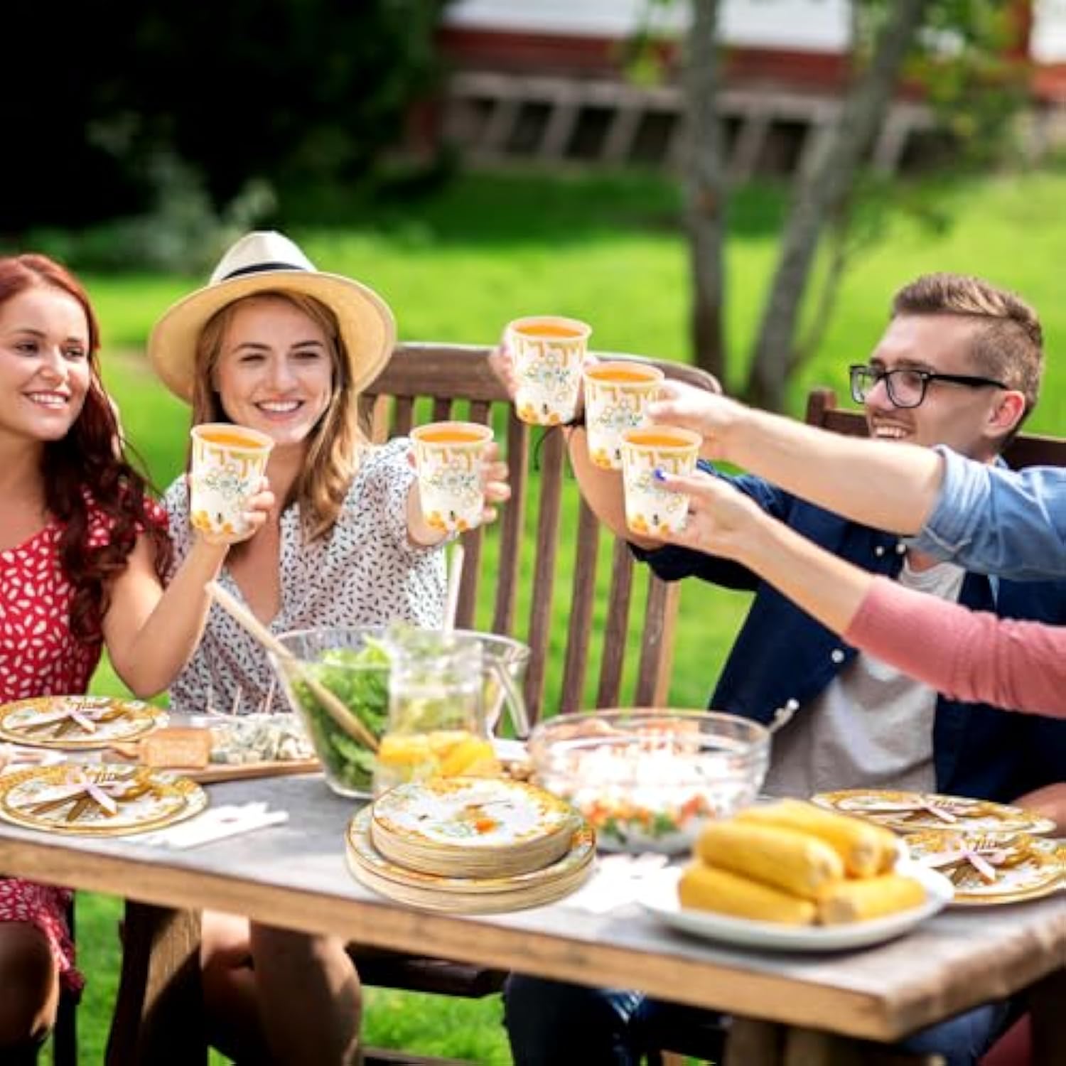 350 Pcs Baby Shower Party Supplies Sweet As Can Bee Paper Plates Napkins Cups And Plastic Cutlery Party Tableware Set For Honey Baby Shower Birthday Decorations, Serves 50