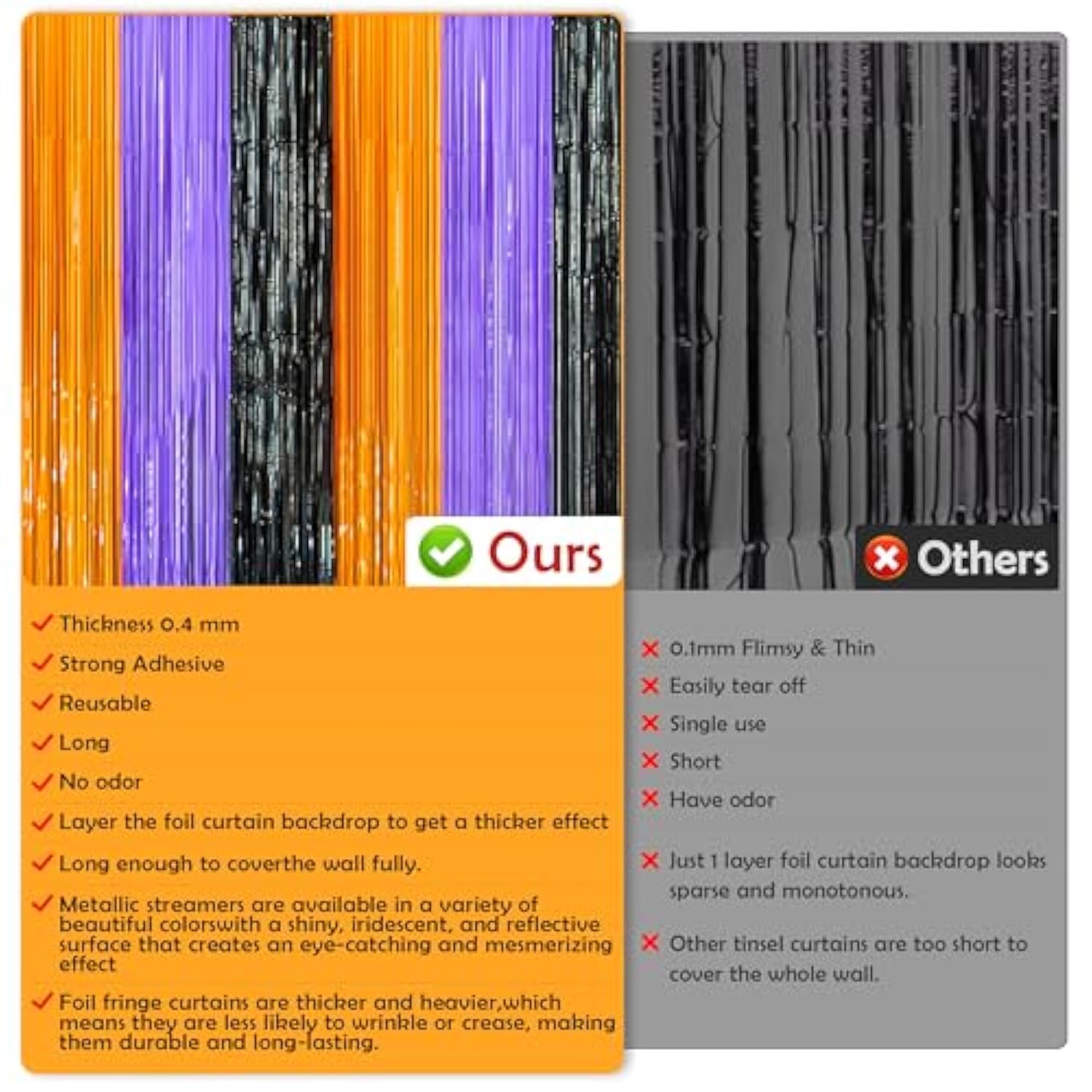 Halloween Party Decorations Trick or Treat Backdrop Banner Wall Door Indoor Outdoor