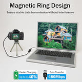 (2-Pack) Replacement Canon Mini Usb Data Transfer Cable (With Anti-Interference Magnetic Ring) Compatible With Canon Powershot/Eos/Rebel T7/Dslr/Elph Cameras And Vixia Camcorders (Ifc-400 Pcu)