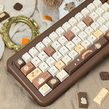 Pbt Keycaps 145 Keys Dye-Sub Cherry Profile Keycaps, Cute Blue Custom Key Cap Set Fit For 61/64/87/104/108 Cherry Mx Switches Iso Ansi Layout Alice Keyboard Mechanical Keyboards