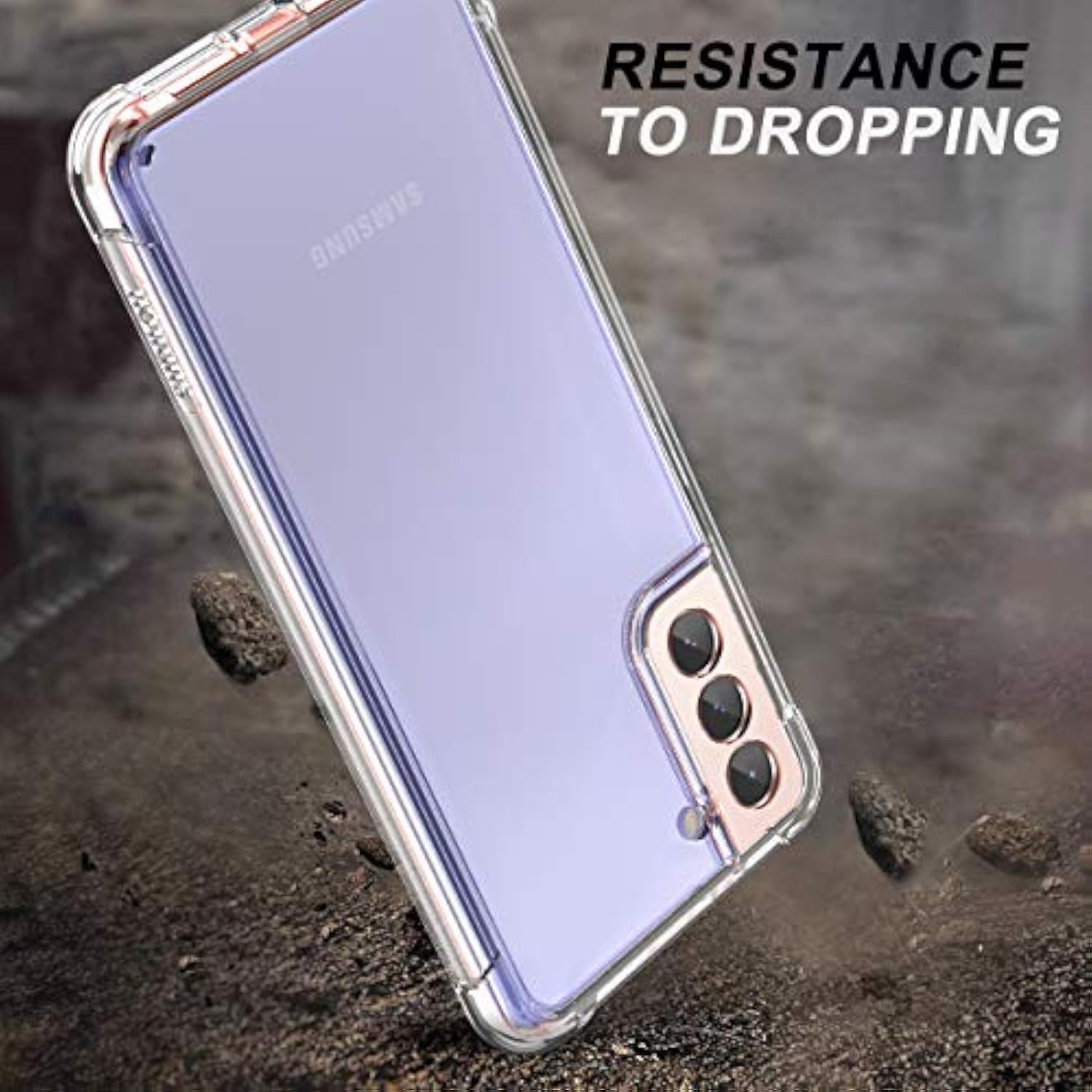 For Samsung Galaxy S21 Clear Case 6.2" (Only), [Built-In Screen Protector] Full Body Protective Hard Shell+Soft Tpu Phone Case For Samsung S21 -(Full Clear)