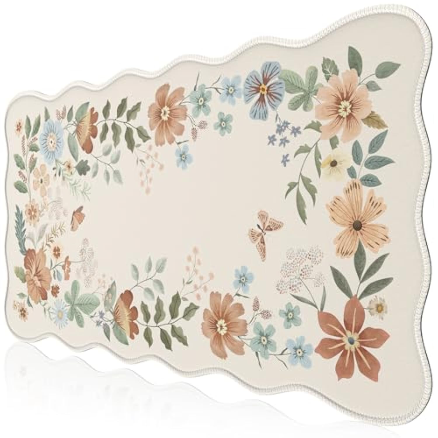 Xxl Large Mouse Pad For Desk, Anti-Slip Big Mousepad With Stitched Edges, Keyboard Pad Mouse Mat For Computer (Beige)