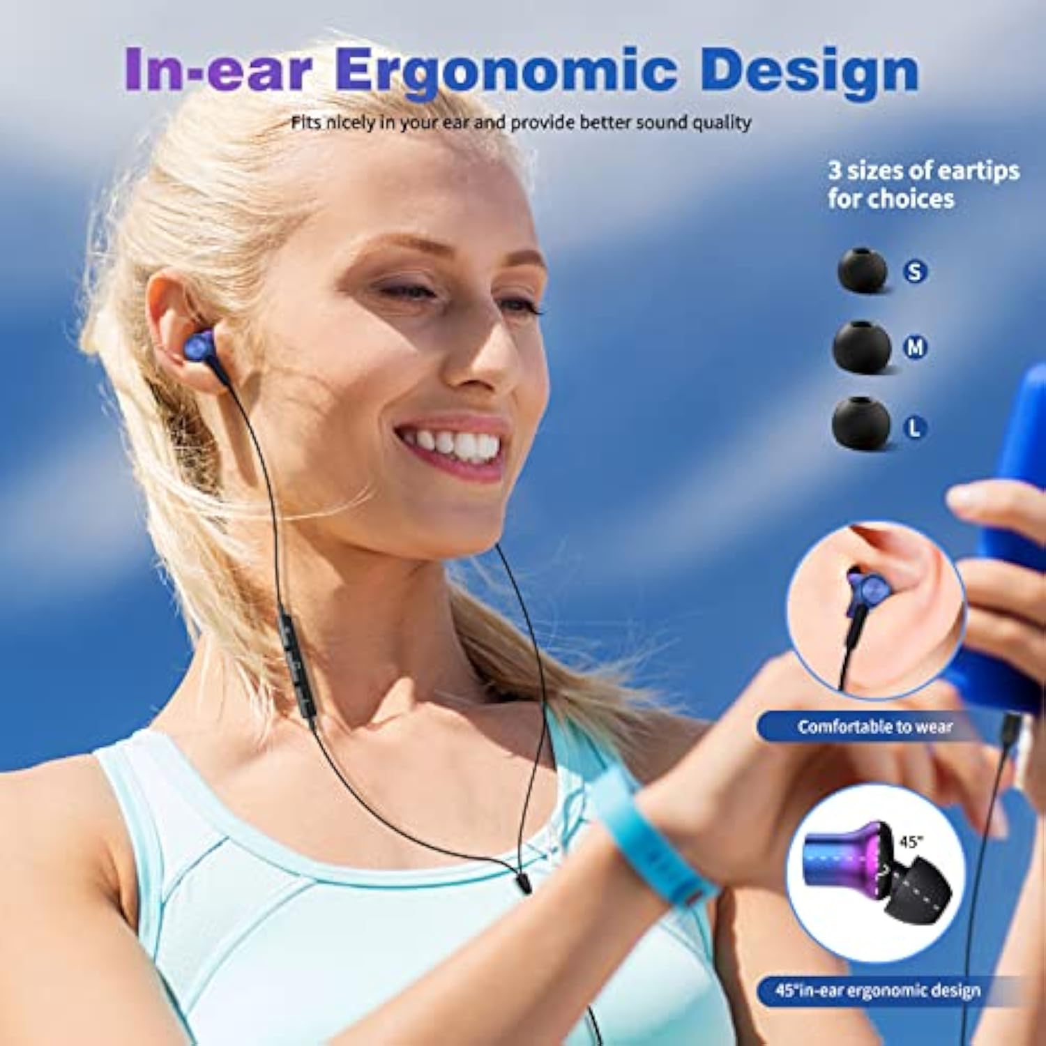 Usb C Headphone Type C Wired Earbuds For Iphone 15 Pro Max Ipad Mini 6 Magneti