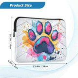 Abstract Dog Paw Print (2) Laptop Sleeve 15.6 Inch, Protective Laptop Case Briefcase Notebook Cover Carrying Computer Bag For Travel Work