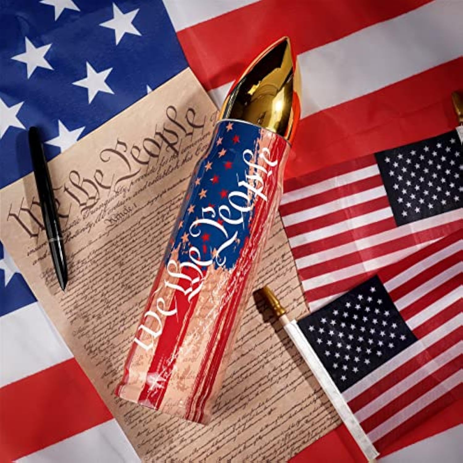 White Elephant Gifts For Adults Funny - 17 Oz We The People Tumbler - Stocking Stuffers For Adults Mens Gifts Ideas - Gift For Dad Who Have Everything - Dad Gift Christmas - Stocking Stuffers 2025