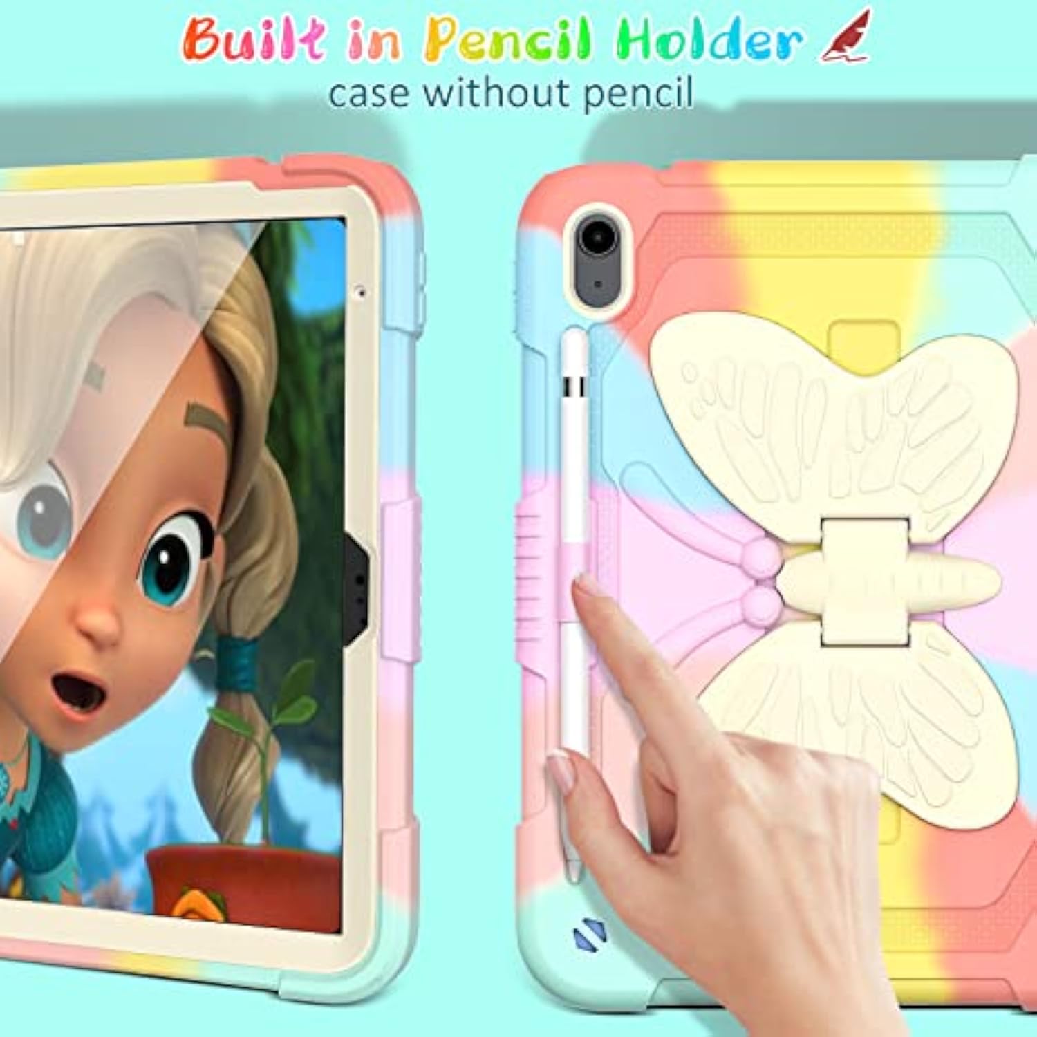 Ipad 10Th Generation 10.9 Inch 2022 For Kids Girls, With Tempered Glass Screen