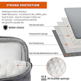 KINGSLONG 15.6 inch Laptop Shoulder Bag, Slim Shockproof Computer Sleeve Notebook Ultrabooks Carrying Case Handbag Cover Fit for Acer Asus Dell Lenovo HP Toshiba, Gray