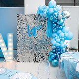 161Pcs Boy'S Birthday Blue Macaron Balloons Garland Kit Dark And Baby Blue Chrome White Balloons Arch Kit For Baby Shower Wedding Party Decoration