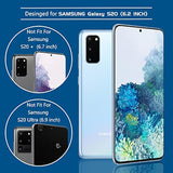 [2 Pack] For Samsung Galaxy S20 Privacy Screen Protector, Anti-Spy Full Adhesive Flexible Film For Galaxy S20 6.2”, [Compatible Fingerprint] Easy Installation Frame - Black