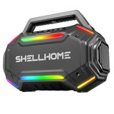 Bluetooth 6.0 Speakers Outdoor, 80W(Peak) Loud Speaker with Bass, 30H Playtime, IPX6 Waterproof, RGB Lights, BassUp 2.0, TWS, Portable Large Jobsite