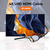 CableCreation HDMI Cable 4K@60Hz, 6ft Grey HDMI 4K Male to Male Cable, High-Sp