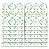 Merry And Bright Christmas Stickers | Christmas Envelope Seals | 1.4 Inch | Waterproof | Colorful Modern 135-Pack For Christmas Gifts, Holiday Stickers For Envelopes