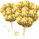 12 Inch Pack Of 20 Money Dollar Signs Currency Symbol Latex Balloons Decorations For Birthdays Baby Showers Casino Weddings Bachelorette Retirement Anniversary Graduations Party