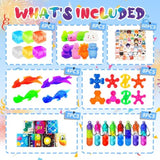 124 Pcs Party Favors For Kids, Fidget Toys Bulk, Birthday Gifts Toys, Stocking Stuffers, Prize Treasure Box Toys For Classroom, Goodie Bags Stuffers, Pinata Filler, Carnival Prizes For Boys Girls 4-10