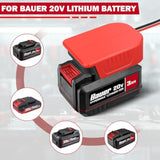 2 Pack For Bauer 20V Max Battery Power Wheel Adapter?Power Wheels Battery Converter Kit With Fuses & Wire Terminals, 14Awg Wire, Power Connector For Diy Rc Car Toys, Robotics,Rc Truck