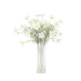2 Pcs Artificial Fake Flowers Plants Cosmos Silk Flower Arrangements Wedding Bouquets Decorations Plastic Floral Table Centerpieces For Home Kitchen Garden Party Decor Approx 23.6'' High - White