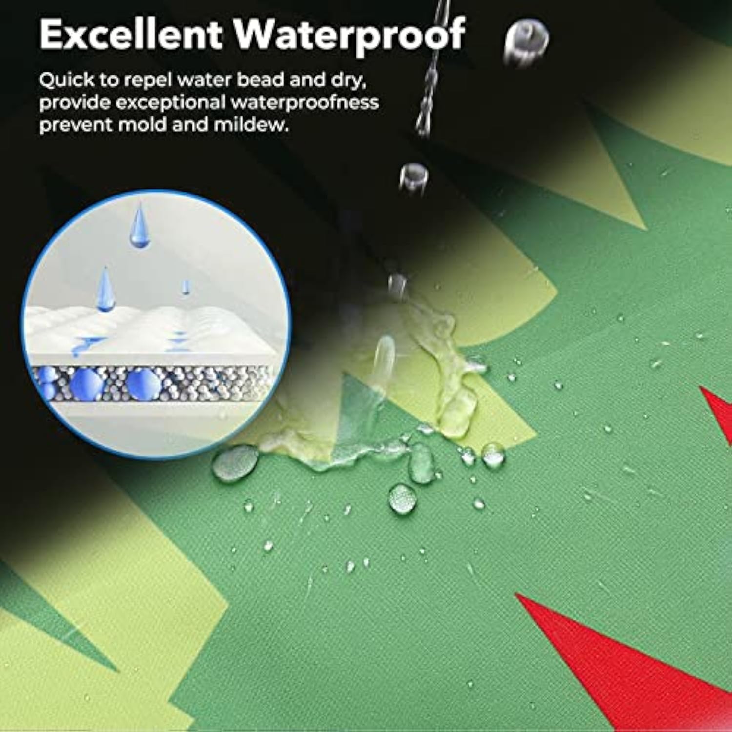 Aoderti Christmas Grinch Shower Curtain With 12 Hooks, 72''X72'' Waterproof Polyester Christmas Bathroom Decorations Shower Curtains For Bathroom, Heavy Weighted Hem, Machine Washable, Quick Dry