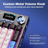 Ajazz Ak35I V4 Customizable Wireless Gaming Mechanical Keyboard, Wired/Wireless 2.4G/Bt, Gasket Structure, 10000Mah Battery, Full-Color Rgb, 1.14-Inch Color Screen, Knob, Multi-Function Keys.