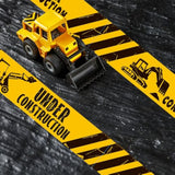 2 Rolls 3'' X 98 Feet Under Construction Party Tape Decorations Construction Zone Tape Birthday Party Supplies Favors For Birthday Classroom Room Decor(No Stickiness)