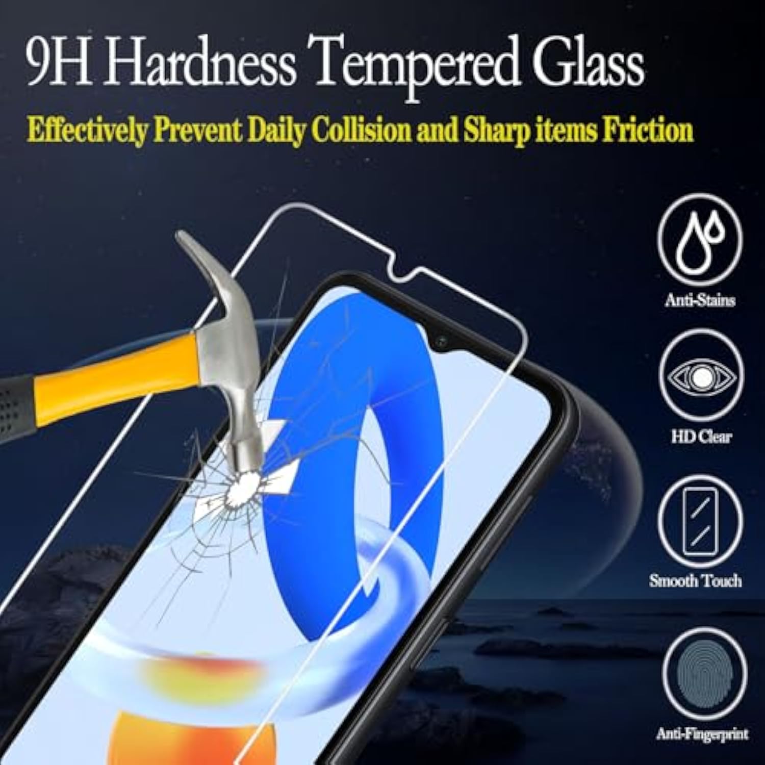 2 Pack Screen Protector For Samsung Galaxy A14 5G Tempered Glass, Case Friendly, Bubble Free, Anti Scratch