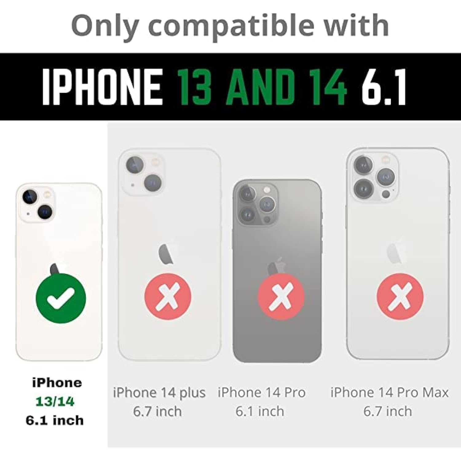 Designed For Iphone 14 Case And Iphone 13 Case, 6.6Ft Drop Protection, Full Body Screen Camera Protective Phone Case, Light Blue