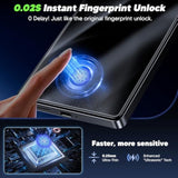 For Samsung Galaxy S25 Ultra Privacy Screen Protector - [24° Anti-Spy] [0.02S Fingerprint Unlock] [Auto Dust Remove] [Zero Bubble] Top Durable 9H+ Tempered Glass Case Friendly, 2 Pack