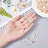 100Pcs 12Mm Metal Flat Buttons Alloy Shank Buttons For Sewing Diy Craf