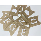 Engaged Burlap Banner – Rustic Engagement Party Garland, Pre-Strung 9-Piece Pennants, 5×7? Wedding & Bridal Shower Decorations, Photo Backdrop Props