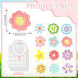 Flower Cutouts, 72Pcs Spring Flower Paper Cutouts Springtime Bulletin Board Decoration For School Party Craft Supplies