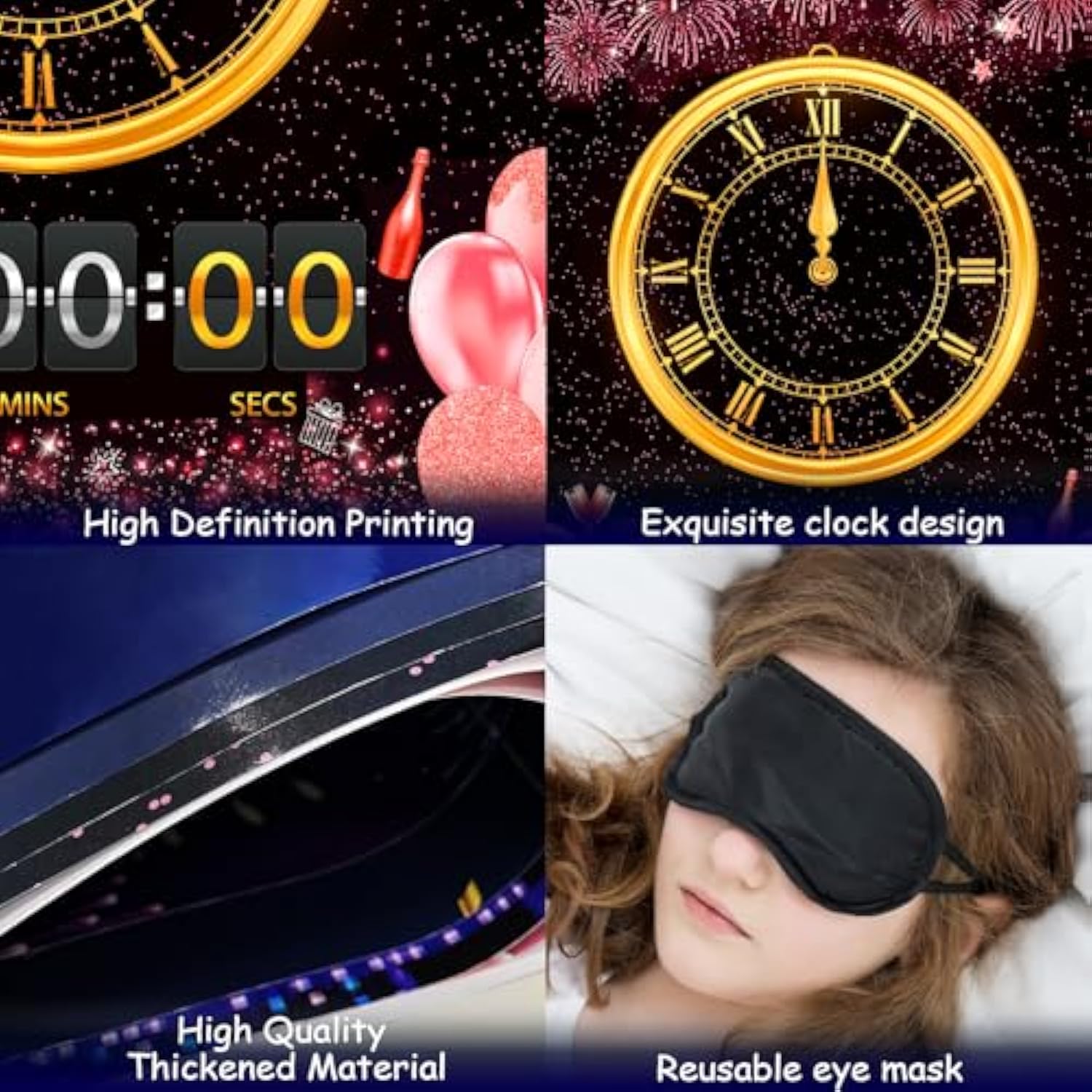 Upgraded New Years Eve Clock Game 2026 NYE Family Activity with Stickers