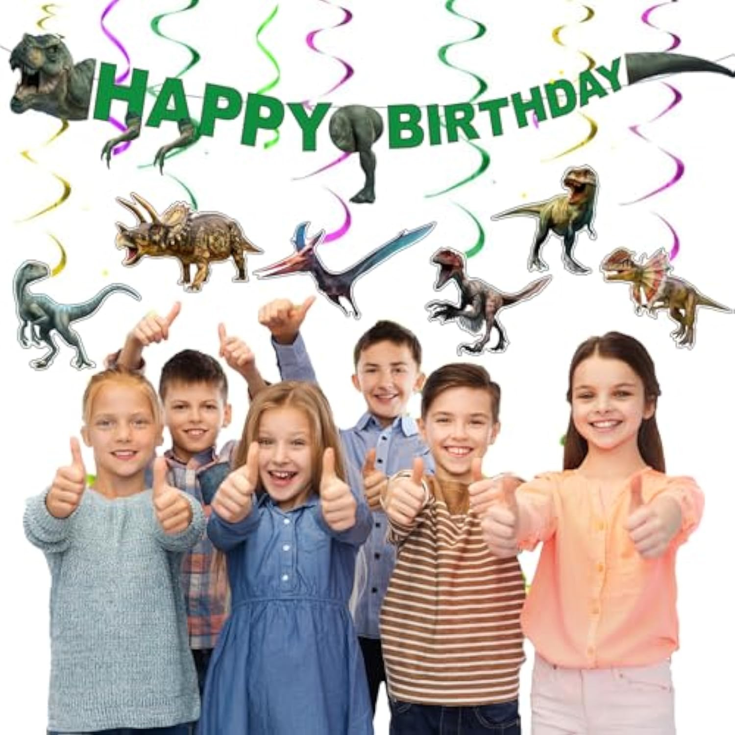 Unicorn Party Birthday Supplies - 220Pcs Unicorn Party Decorations Included Backdrop, Banner, Tablecloth, Hanging Swirls, Cupcake Toppers, Tableware, Paper Towel, Latex Balloons (Big)