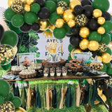 Dark Green Black Gold Balloon Garland Arch Kit - 122Pcs Dark Green Bla