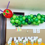 141pcs Green Caterpillar Balloon Garland Kit – DIY Hungry Caterpillar Party Decor for Kids/Baby
